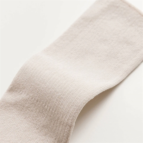 Aiayu Cotton Rib Strømper, Milk 